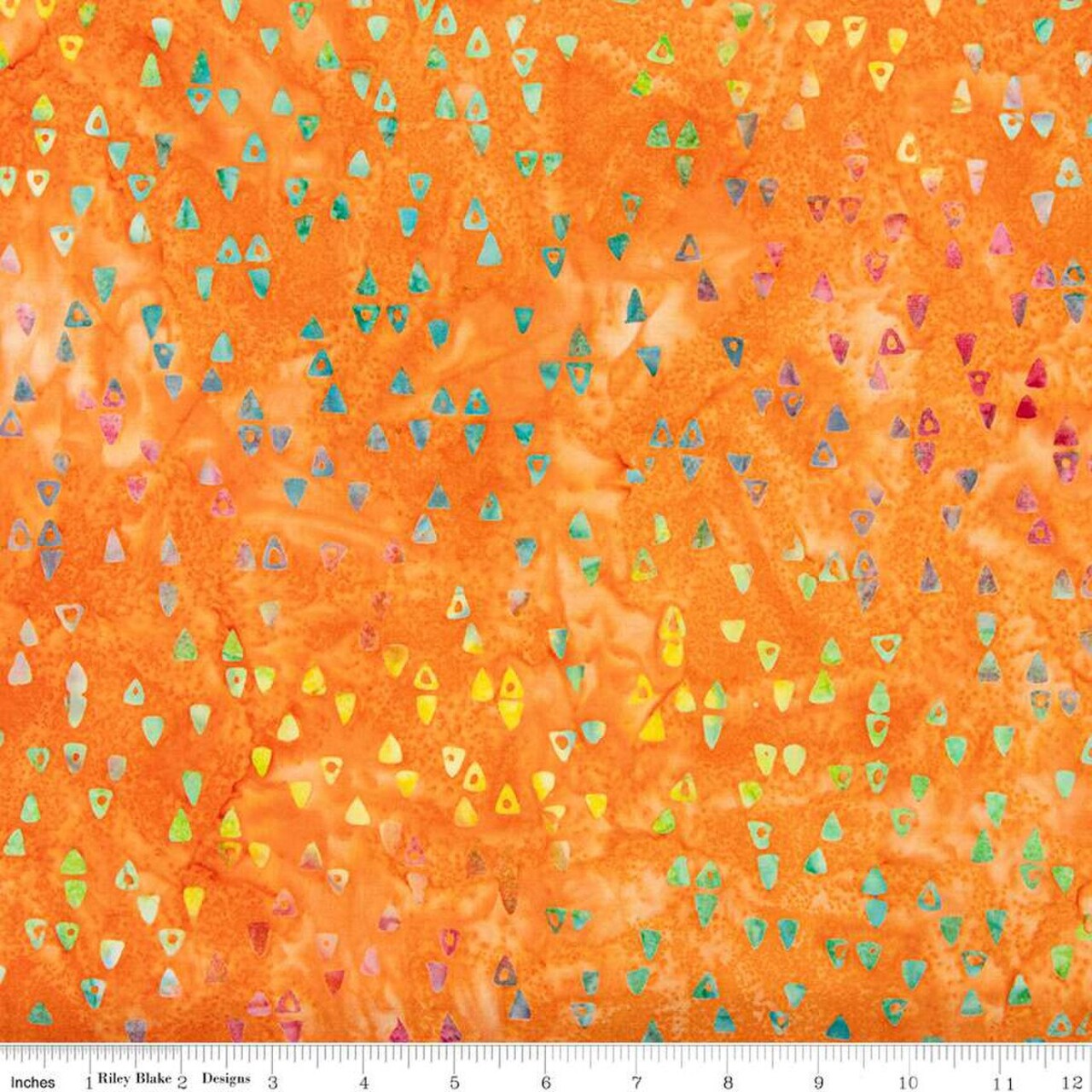 Fabric Riley Blake Tangerine Ombre Expressions Batiks by the Quarter Yard BT23028-235